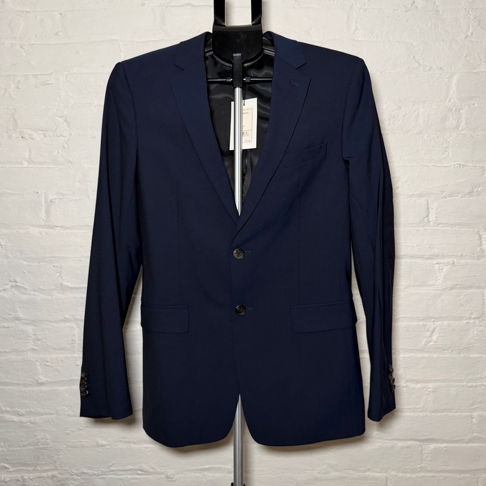 Theory Wellar Men’s Navy Blazer in Stretch Wool E0671126